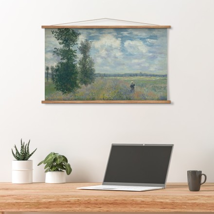 Poppy fields near argenteuil Oil Paint Μαγνητικός Πίνακας