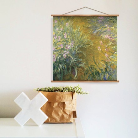 The Path through the Irises oil on canvas Μαγνητικός Πίνακας