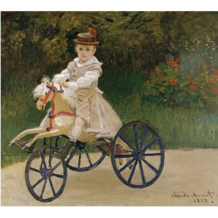 Jean Monet on His Hobby Horse Oil Paint
