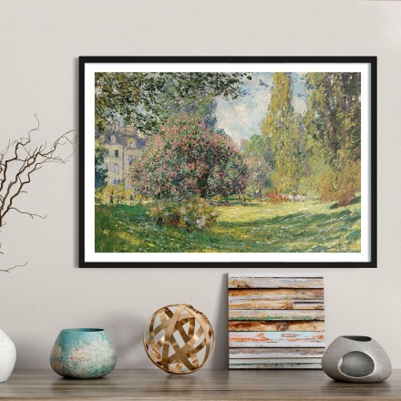 Landscape: The Parc Monceau oil on canvas