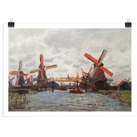 Windmills near Zaandam Πόστερ