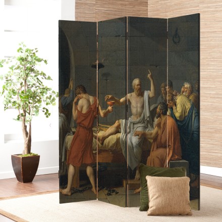 The Death of Socrates, oil on canvas Παραβάν