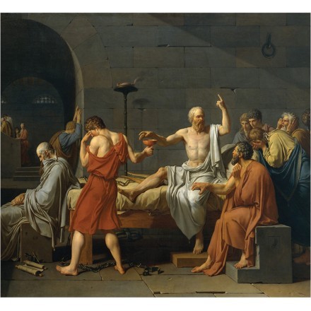The Death of Socrates, oil on canvas