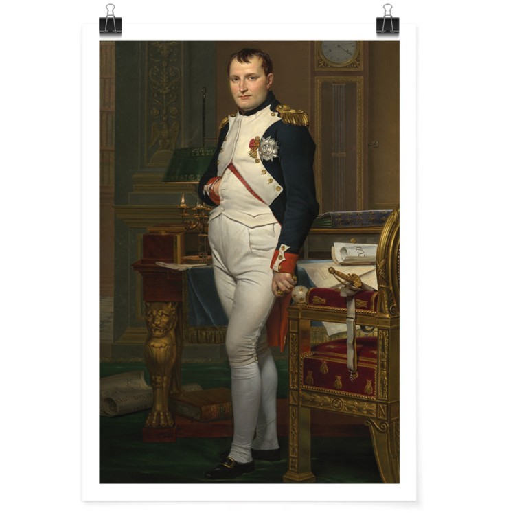 Πόστερ The Emperor Napoleon in His Study at the Tuileries, 1812