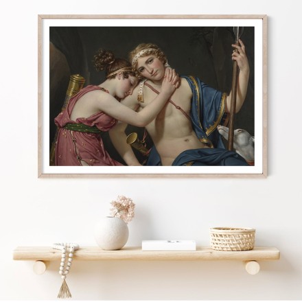 Farewell of Telemachus and Eucharis, Oil on canvas