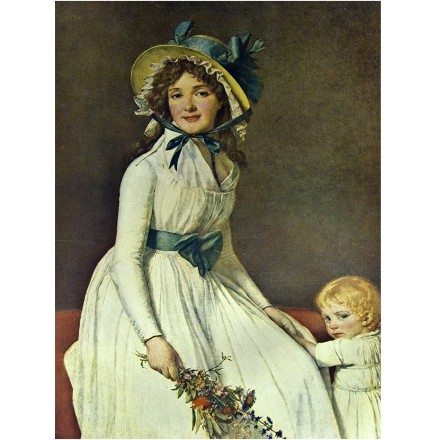 Portrait of Madame Emilie Seriziat and her Son, 1795