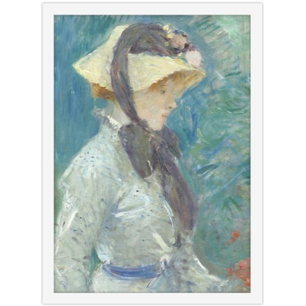 Young Woman with a Straw Hat