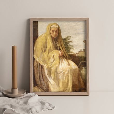The Old Italian Woman Πίνακας σε Καμβά