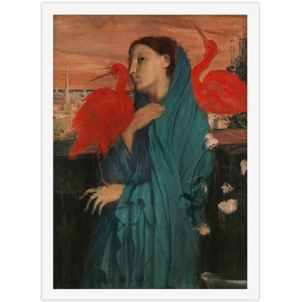 Young Woman with Ibis