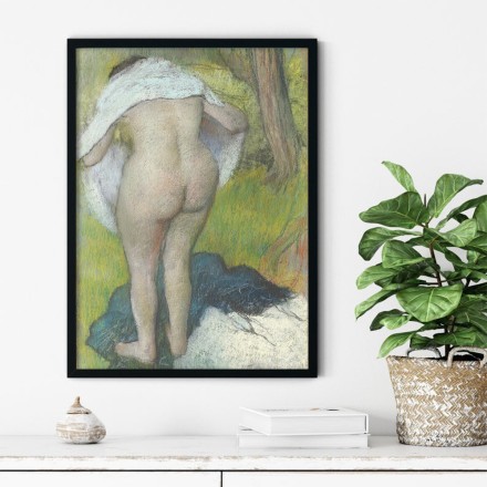 Girl Drying Herself Πίνακας σε Καμβά