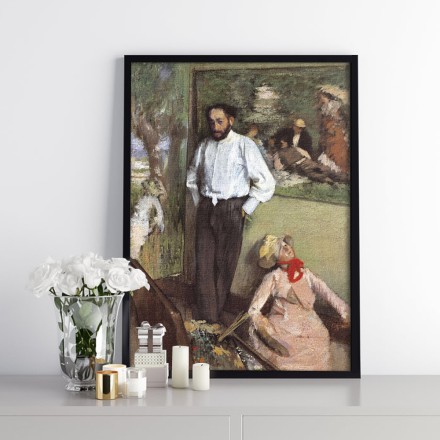Portrait of Henri Michel - Levy in his studio Πίνακας σε Καμβά