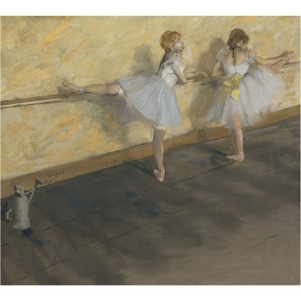 Dancers practicing at the Barre, 1877