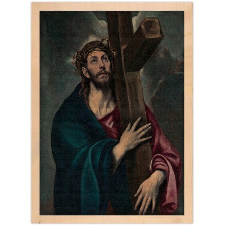 Christ carrying the cross oil painting