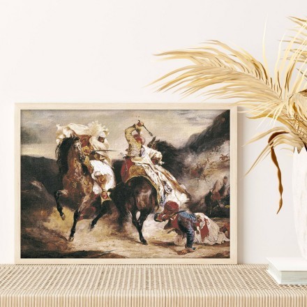 Combat of the Giaour and the Pasha Πίνακας σε Καμβά