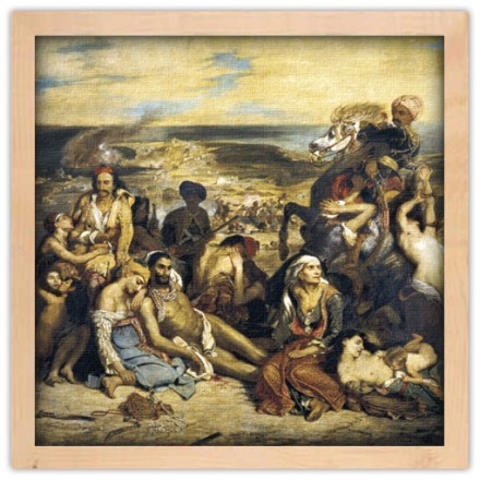 The Massacre of Chios, Greek Families Awaiting Death or Slavery