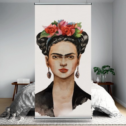 Frida Kahlo with a wreath on her head Διαχωριστικό Panel