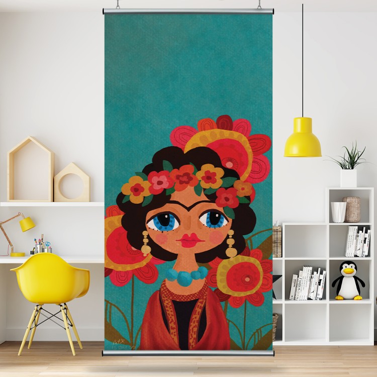 Διαχωριστικό Panel Εξωτικό Animated Πορτρέτο της Frida Kahlo