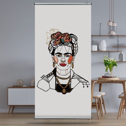 Frida Kahlo Red lips Διαχωριστικό Panel