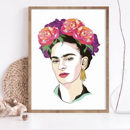 Magdalena Carmen Frida Kahlo self-portrait Πίνακας σε Καμβά