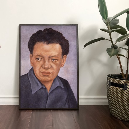 Diego Rivera's self portrait Πίνακας σε Καμβά