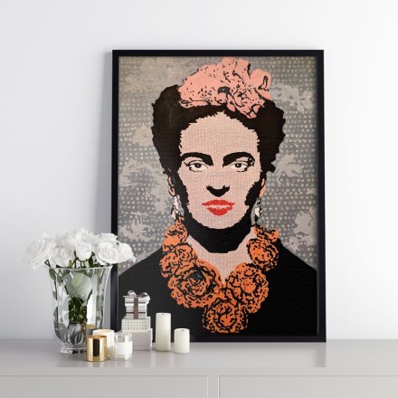 Modern Portrait of Frida Kahlo Πίνακας σε Καμβά