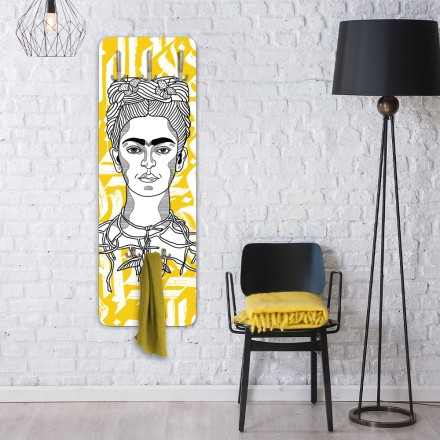 Abstract calligraphy of Frida Kahlo