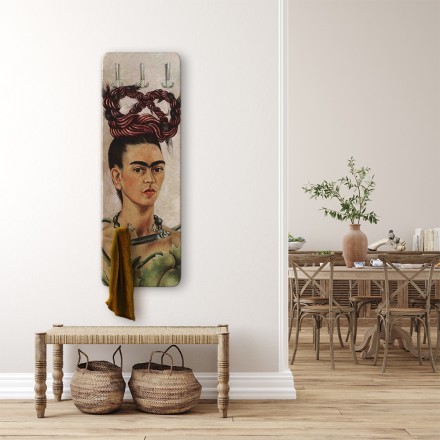 Frida kahlo self portrait with a red braid Κρεμάστρα - Καλόγερος