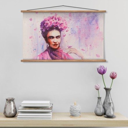 Floral Frida Kahlo Μαγνητικός Πίνακας