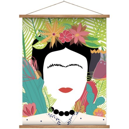 Floral Πορτρέτο της Frida Kahlo