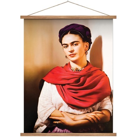 Frida Kahlo with a red scarf (2)