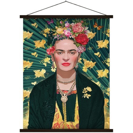 Frida Kahlo - Yellow floral pattern
