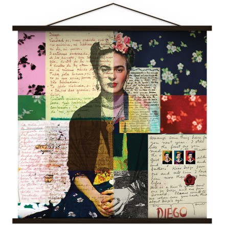 Frida Κahlo με Γράμματα Vintage