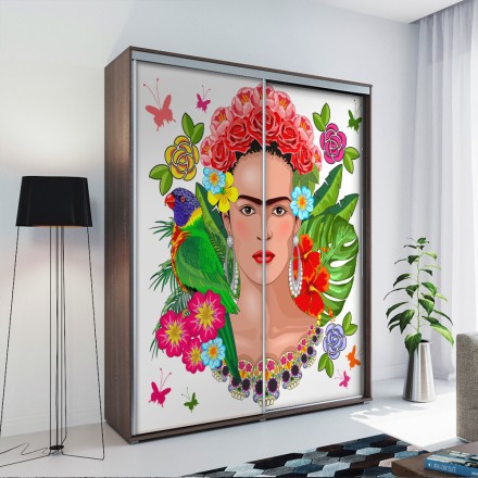 Exotic Portrait of Frida Kahlo