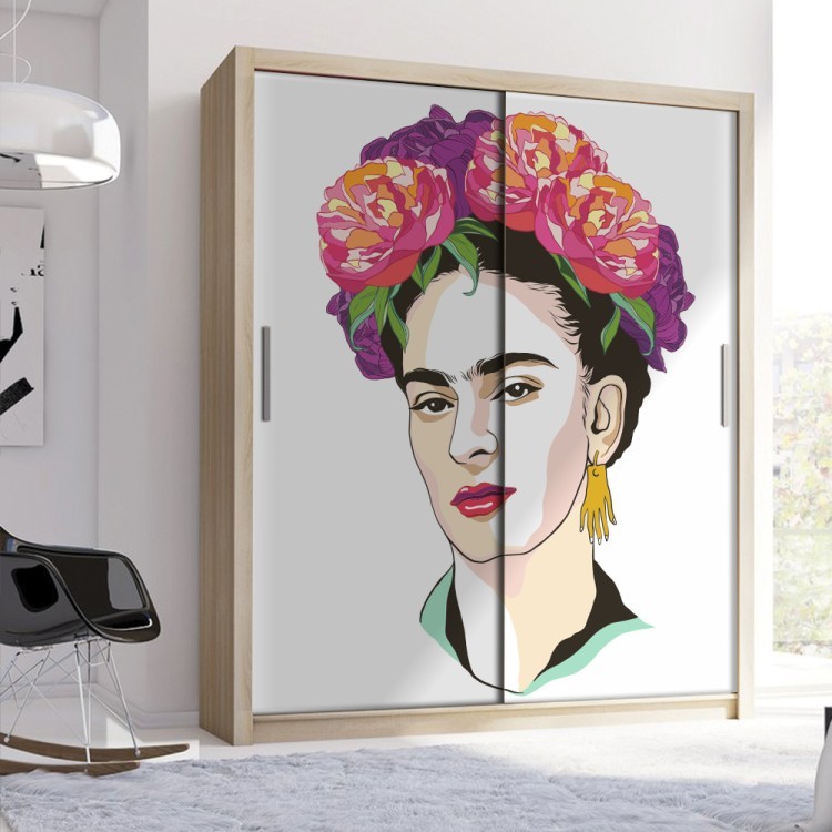 Αυτοκόλλητο Ντουλάπας Magdalena Carmen Frida Kahlo self-portrait