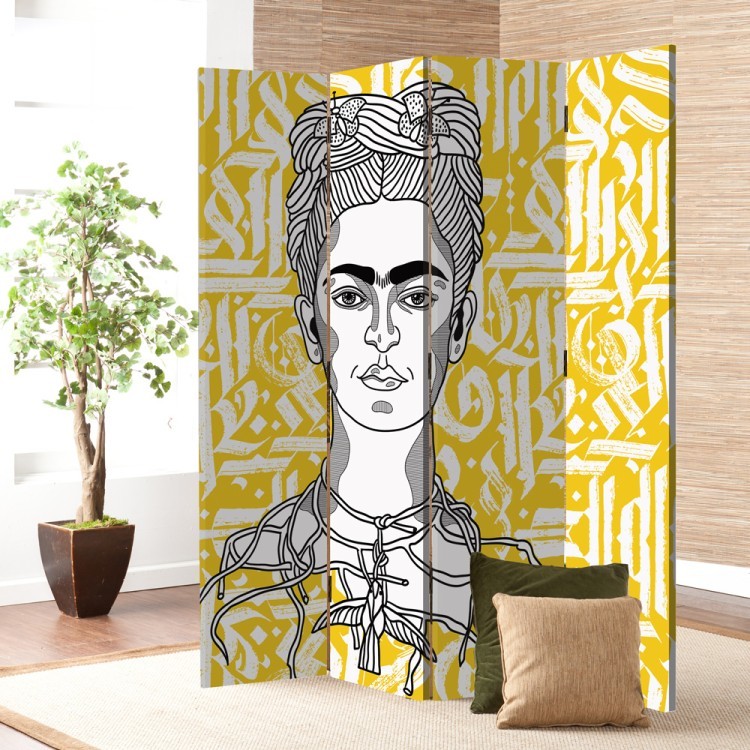 Παραβάν Abstract gothic calligraphy of Frida Kahlo