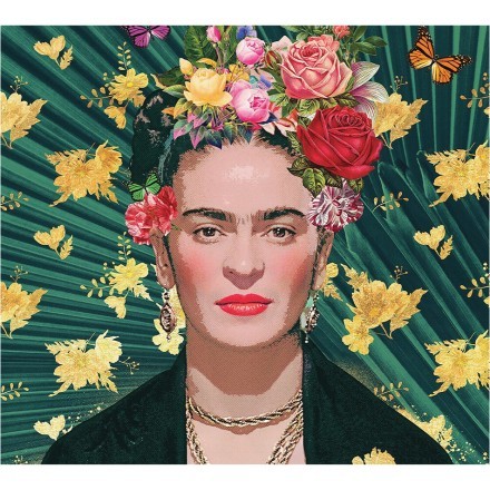 Frida Kahlo with Yellow flowers