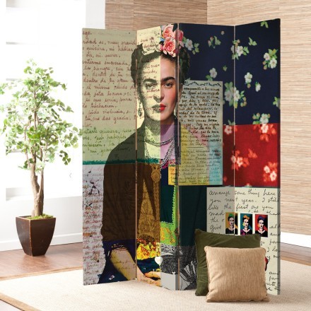 Frida Κahlo Vintage Letters Παραβάν