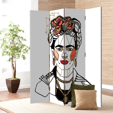 Frida Kahlo with blush Παραβάν