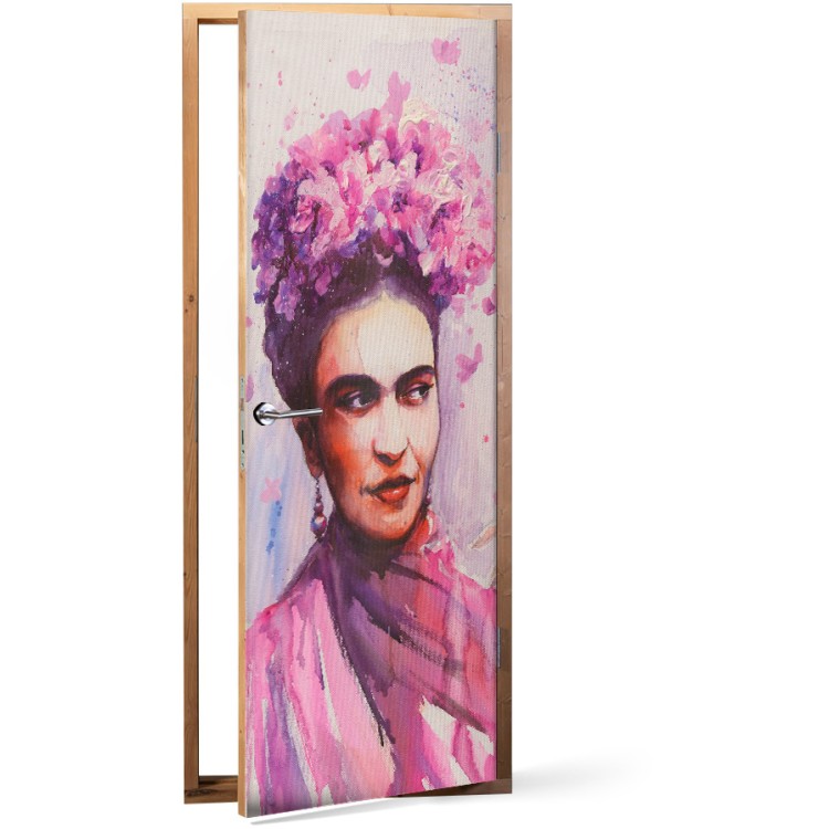 Αυτοκόλλητο Πόρτας Mexican Woman Frida Kahlo