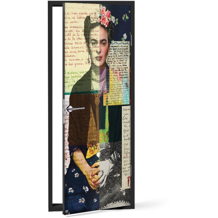 Αυτοκόλλητο Πόρτας Frida kahlo letters