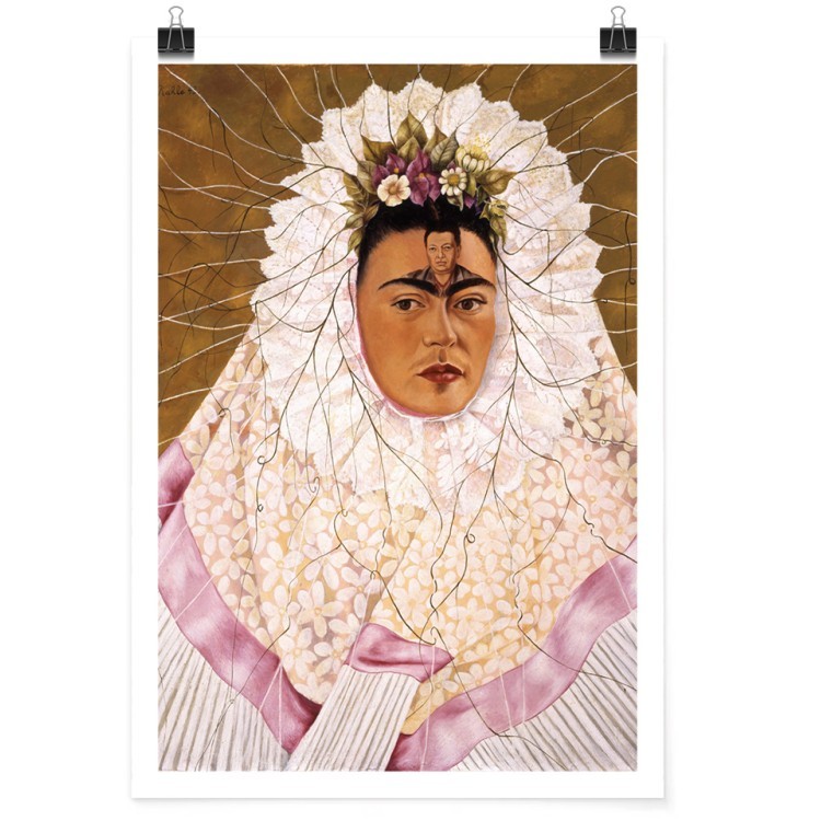 Πόστερ Diego Rivera on the Frida's face