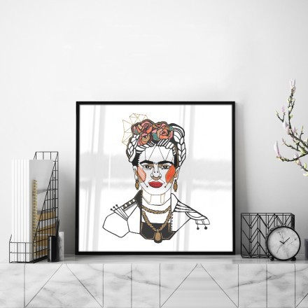 Frida Kahlo Red lips