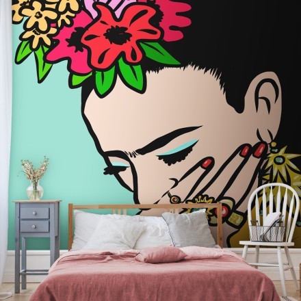 Frida Kahlo animated Ταπετσαρία Τοίχου