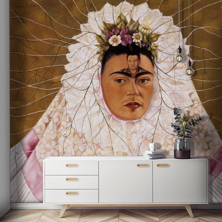 Ταπετσαρία Τοίχου Diego Rivera on the Frida's face