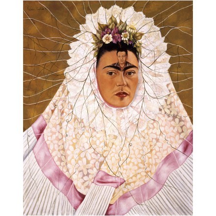 Diego Rivera on the Frida's face