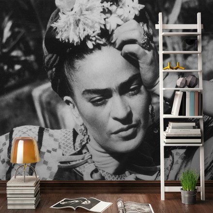 Frida Kahlo in Black and White Ταπετσαρία Τοίχου