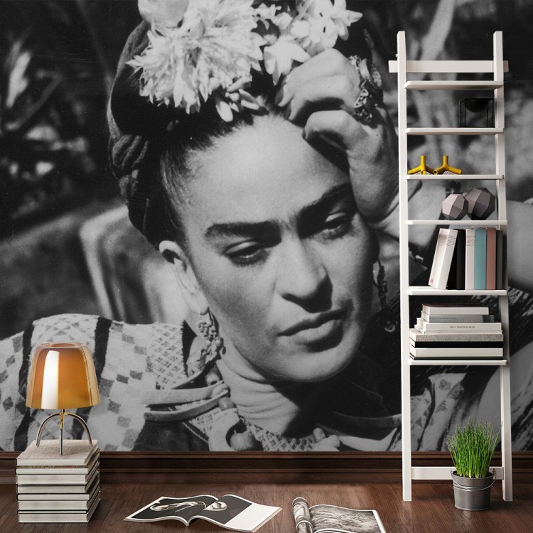Ταπετσαρία Τοίχου Frida Kahlo in Black and White