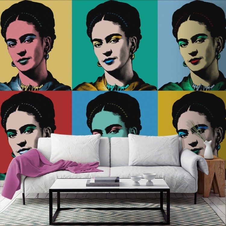 Ταπετσαρία Τοίχου Frida Kahlo Pop Art