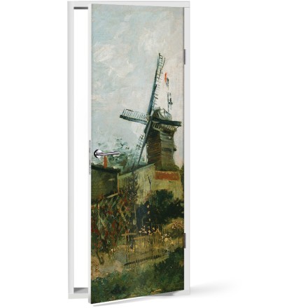 Le Moulin de Blute-Fin Oil Paint Αυτοκόλλητο Πόρτας