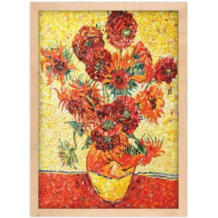 Colorful sunflowers